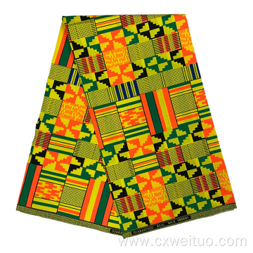 Polyester african wax printed fabric